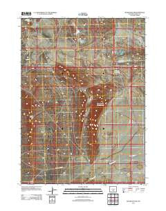 Separation Rim Wyoming Historical topographic map, 1:24000 scale, 7.5 X 7.5 Minute, Year 2012