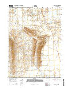 Separation Rim Wyoming Current topographic map, 1:24000 scale, 7.5 X 7.5 Minute, Year 2015