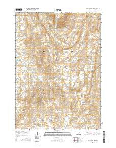 Seven L Creek West Wyoming Current topographic map, 1:24000 scale, 7.5 X 7.5 Minute, Year 2015