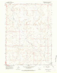 Sevenmile Gulch Wyoming Historical topographic map, 1:24000 scale, 7.5 X 7.5 Minute, Year 1961