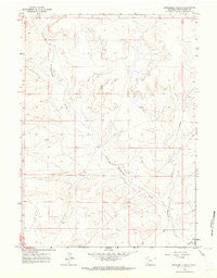 Sevenmile Gulch Wyoming Historical topographic map, 1:24000 scale, 7.5 X 7.5 Minute, Year 1961