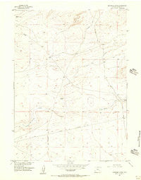 Sevenmile Spring Wyoming Historical topographic map, 1:24000 scale, 7.5 X 7.5 Minute, Year 1955