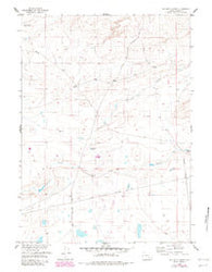 Sevenmile Spring Wyoming Historical topographic map, 1:24000 scale, 7.5 X 7.5 Minute, Year 1955