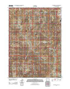 Sevenmile Gulch Wyoming Historical topographic map, 1:24000 scale, 7.5 X 7.5 Minute, Year 2012