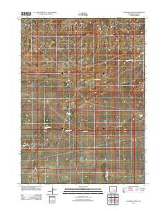 Sevenmile Spring Wyoming Historical topographic map, 1:24000 scale, 7.5 X 7.5 Minute, Year 2012