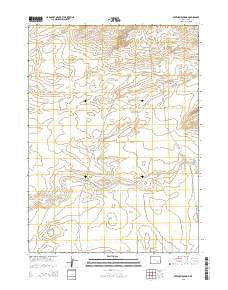 Sevenmile Spring Wyoming Current topographic map, 1:24000 scale, 7.5 X 7.5 Minute, Year 2015