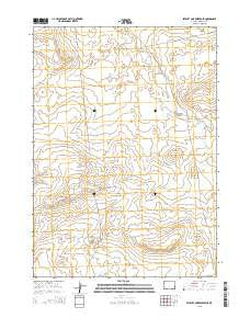 Seventy One Reservoir Wyoming Current topographic map, 1:24000 scale, 7.5 X 7.5 Minute, Year 2015