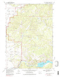 Shadow Mountain Wyoming Historical topographic map, 1:24000 scale, 7.5 X 7.5 Minute, Year 1968