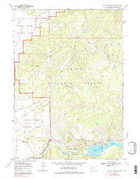 Shadow Mountain Wyoming Historical topographic map, 1:24000 scale, 7.5 X 7.5 Minute, Year 1968