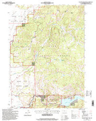 Shadow Mountain Wyoming Historical topographic map, 1:24000 scale, 7.5 X 7.5 Minute, Year 1996