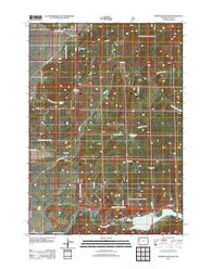 Shadow Mountain Wyoming Historical topographic map, 1:24000 scale, 7.5 X 7.5 Minute, Year 2012