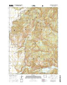Shadow Mountain Wyoming Current topographic map, 1:24000 scale, 7.5 X 7.5 Minute, Year 2015