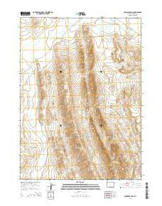 Shamrock Hills Wyoming Current topographic map, 1:24000 scale, 7.5 X 7.5 Minute, Year 2015