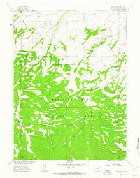 Sharp Hill Wyoming Historical topographic map, 1:24000 scale, 7.5 X 7.5 Minute, Year 1961