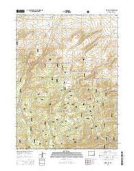 Sharp Hill Wyoming Current topographic map, 1:24000 scale, 7.5 X 7.5 Minute, Year 2015
