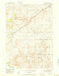 Shawnee Wyoming Historical topographic map, 1:24000 scale, 7.5 X 7.5 Minute, Year 1950