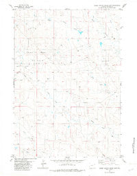 Sheep Canyon Creek East Wyoming Historical topographic map, 1:24000 scale, 7.5 X 7.5 Minute, Year 1982