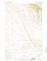 Sheep Canyon Wyoming Historical topographic map, 1:24000 scale, 7.5 X 7.5 Minute, Year 1966