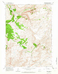 Sheep Creek Wyoming Historical topographic map, 1:24000 scale, 7.5 X 7.5 Minute, Year 1960