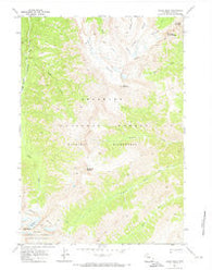 Sheep Mesa Wyoming Historical topographic map, 1:24000 scale, 7.5 X 7.5 Minute, Year 1970