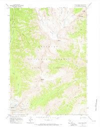 Sheep Mesa Wyoming Historical topographic map, 1:24000 scale, 7.5 X 7.5 Minute, Year 1970