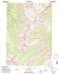 Sheep Mesa Wyoming Historical topographic map, 1:24000 scale, 7.5 X 7.5 Minute, Year 1991