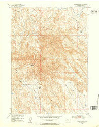 Sheep Mountain Wyoming Historical topographic map, 1:24000 scale, 7.5 X 7.5 Minute, Year 1951