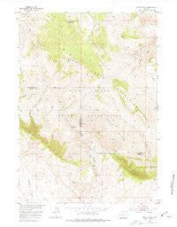 Sheep Ridge Wyoming Historical topographic map, 1:24000 scale, 7.5 X 7.5 Minute, Year 1952