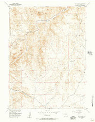 Sheep Rock Wyoming Historical topographic map, 1:24000 scale, 7.5 X 7.5 Minute, Year 1955