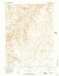 Sheep Rock Wyoming Historical topographic map, 1:24000 scale, 7.5 X 7.5 Minute, Year 1955