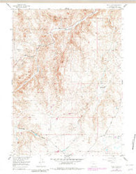 Sheep Rock Wyoming Historical topographic map, 1:24000 scale, 7.5 X 7.5 Minute, Year 1955