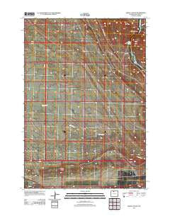 Sheep Canyon Wyoming Historical topographic map, 1:24000 scale, 7.5 X 7.5 Minute, Year 2012