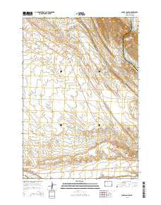 Sheep Canyon Wyoming Current topographic map, 1:24000 scale, 7.5 X 7.5 Minute, Year 2015