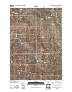 Sheep Canyon Creek East Wyoming Historical topographic map, 1:24000 scale, 7.5 X 7.5 Minute, Year 2012