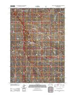 Sheep Canyon Creek West Wyoming Historical topographic map, 1:24000 scale, 7.5 X 7.5 Minute, Year 2012