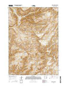 Sheep Creek Wyoming Current topographic map, 1:24000 scale, 7.5 X 7.5 Minute, Year 2015