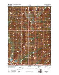 Sheep Mesa Wyoming Historical topographic map, 1:24000 scale, 7.5 X 7.5 Minute, Year 2012