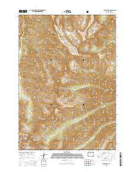Sheep Mesa Wyoming Current topographic map, 1:24000 scale, 7.5 X 7.5 Minute, Year 2015