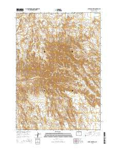 Sheep Mountain Wyoming Current topographic map, 1:24000 scale, 7.5 X 7.5 Minute, Year 2015