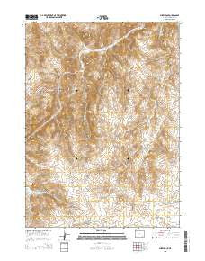 Sheep Rock Wyoming Current topographic map, 1:24000 scale, 7.5 X 7.5 Minute, Year 2015