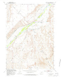 Sheets Flat Wyoming Historical topographic map, 1:24000 scale, 7.5 X 7.5 Minute, Year 1951