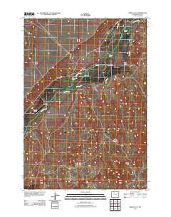 Sheets Flat Wyoming Historical topographic map, 1:24000 scale, 7.5 X 7.5 Minute, Year 2012