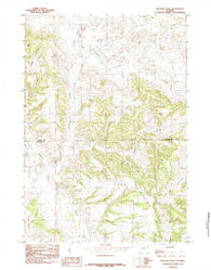 Sheldon Creek Wyoming Historical topographic map, 1:24000 scale, 7.5 X 7.5 Minute, Year 1984