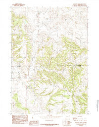 Sheldon Creek Wyoming Historical topographic map, 1:24000 scale, 7.5 X 7.5 Minute, Year 1984