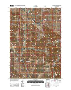 Sheldon Creek Wyoming Historical topographic map, 1:24000 scale, 7.5 X 7.5 Minute, Year 2012