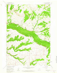 Shell Falls Wyoming Historical topographic map, 1:24000 scale, 7.5 X 7.5 Minute, Year 1960