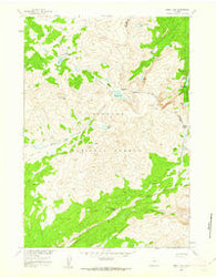 Shell Lake Wyoming Historical topographic map, 1:24000 scale, 7.5 X 7.5 Minute, Year 1960