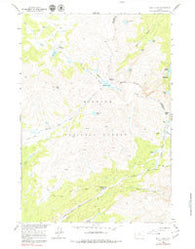Shell Lake Wyoming Historical topographic map, 1:24000 scale, 7.5 X 7.5 Minute, Year 1960
