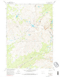 Shell Lake Wyoming Historical topographic map, 1:24000 scale, 7.5 X 7.5 Minute, Year 1960