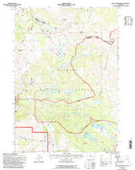 Shell Reservoir Wyoming Historical topographic map, 1:24000 scale, 7.5 X 7.5 Minute, Year 1993